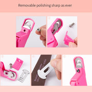 Nail Scissors U-Shaped Scissors DIY French Nail Fake Nail Scissors, Specification: Black With Hood