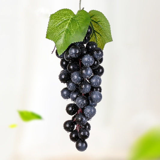 4 Bunches 60 Black Grapes Simulation Fruit Simulation Grapes PVC with Cream Grape Shoot Props - free shipping - PMC Jewellery - Order now!