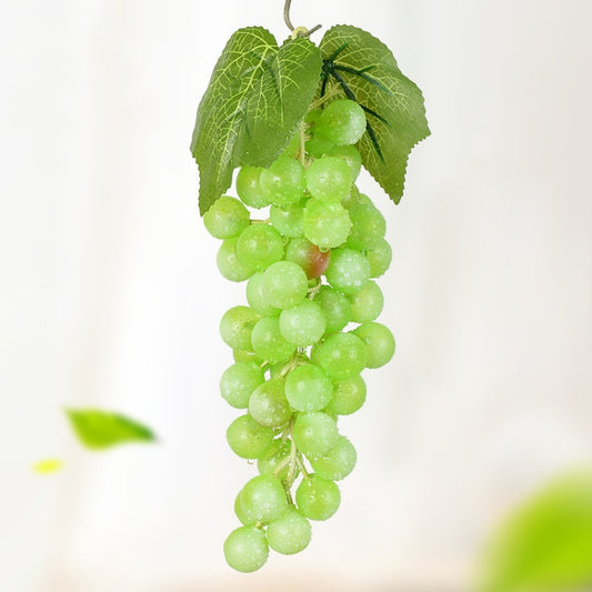 4 Bunches 60 Green Grapes  Simulation Fruit Simulation Grapes PVC with Cream Grape Shoot Props - free shipping - PMC Jewellery - Order now!