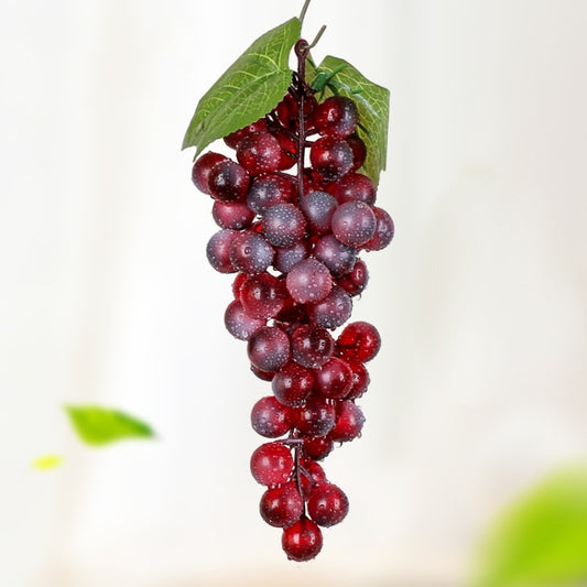 4 Bunches 60 Red Grapes Simulation Fruit Simulation Grapes PVC with Cream Grape Shoot Props - free shipping - PMC Jewellery - Order now!