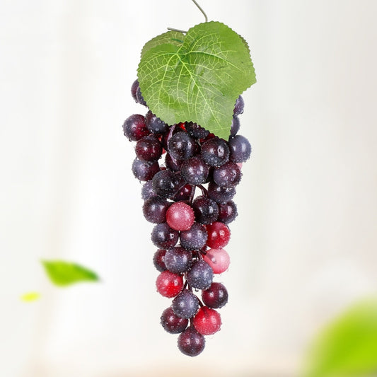 4 Bunches 60 Granules Agate Grapes Simulation Fruit Simulation Grapes PVC with Cream Grape Shoot Props - free shipping - PMC Jewellery - Order now!