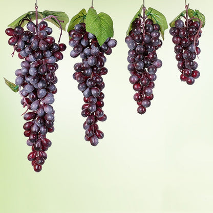 4 Bunches 60 Purple Grapes Simulation Fruit Simulation Grapes PVC with Cream Grape Shoot Props - free shipping - PMC Jewellery - Order now!