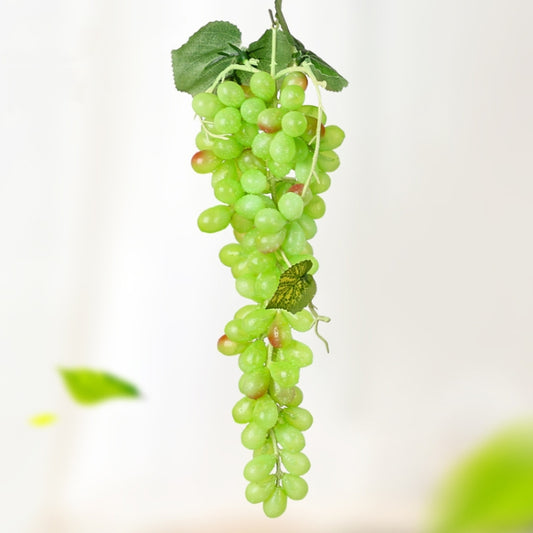 2 Bunches 110 Green Grapes Simulation Fruit Simulation Grapes PVC with Cream Grape Shoot Props - free shipping - PMC Jewellery - Order now!