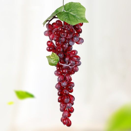 2 Bunches 110 Red Grapes Simulation Fruit Simulation Grapes PVC with Cream Grape Shoot Props - free shipping - PMC Jewellery - Order now!