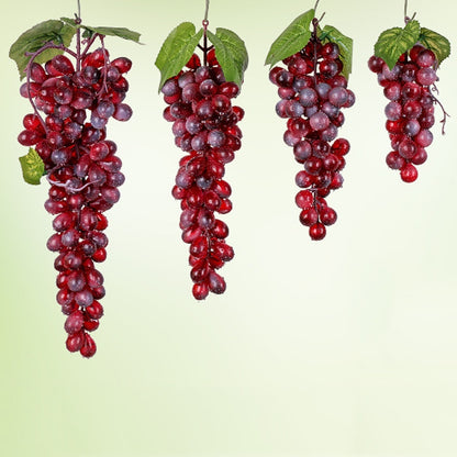 2 Bunches 110 Red Grapes Simulation Fruit Simulation Grapes PVC with Cream Grape Shoot Props - free shipping - PMC Jewellery - Order now!