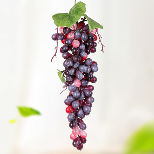 2 Bunches 110 Granules Agate Grapes Simulation Fruit Simulation Grapes PVC with Cream Grape Shoot Props - free shipping - PMC Jewellery - Order now!