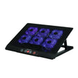 NUOXI M8 Laptop Radiator Multi-Angle Adjustment Six Fan Touch Screen Button Bracket(Black) - free shipping - PMC TechLife - Order now!