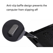 NUOXI M8 Laptop Radiator Multi-Angle Adjustment Six Fan Touch Screen Button Bracket(Black)