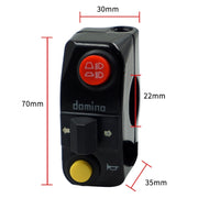 Motorcycle Modification Aluminum Alloy Handle Switch High Low Beam Light Turn Signal Horn Control Switch(Black)