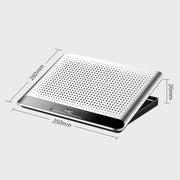 NUOXI Q5 Notebook Radiator Base Computer Aluminum Alloy Plate Pad Fan Bracket(Black)