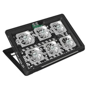 NUOXI X8 Aluminum Alloy Notebook Radiator Computer Multi-File Adjustment Bracket(Black)