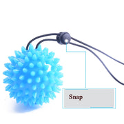 TPR Grip Ball Rehabilitation Hemiplegia Stroke Massage Finger Ball, Specification: 6cm With Rope (Light Blue)