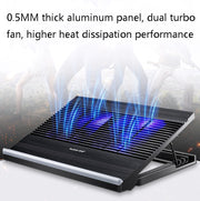 NUOXI T10 Laptop Radiator Multi-File Adjustment Aluminum Alloy Bracket(Silver)