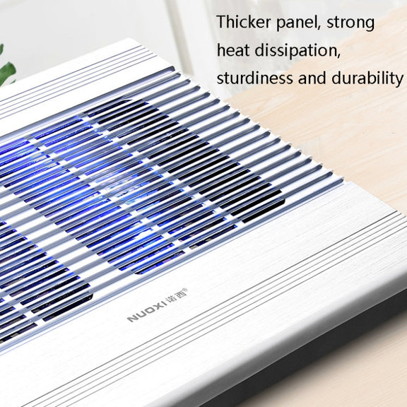 NUOXI T10 Laptop Radiator Multi-File Adjustment Aluminum Alloy Bracket(Silver)