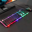 LIMEIDE GTX300 104 Keys Retro Round Key Cap USB Wired Mouse Keyboard, Cable Length: 1.4m, Colour: Punk Set Black - Wired Keyboard by LIMEIDE | Online Shopping South Africa | PMC TechLife | Buy Now Pay Later Mobicred