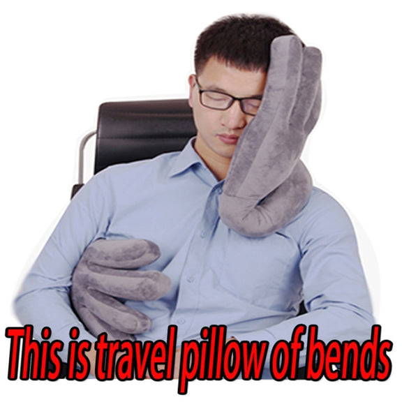 LC-07 Travel Head Pillow Car Headrest Office Lunch Break Pillow(Purple)
