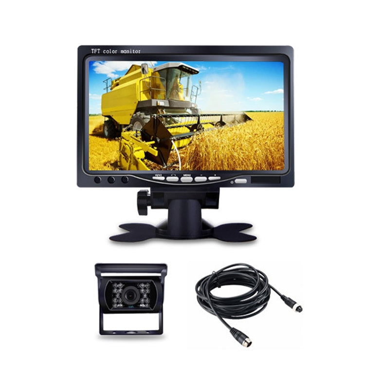 YB-CC-1 12/24V Car 7 Inch Display HD Night Vision Camera Monitoring System Truck Reverse Image, Specification: Camera+1024x600 Display - Rear View Cameras by PMC TechLife | Online Shopping South Africa | PMC TechLife | Buy Now Pay Later Mobicred