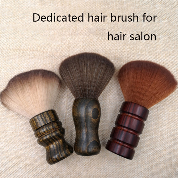 Hair Cut Broken Hair Duster Brush Solid Wood Soft Bristles Cleaning Brush Hairdressing Suppliess(S3 Brush)