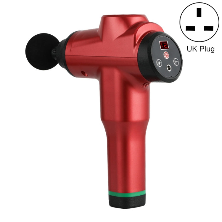 Muscles Relax Massager Portable Fitness Equipment Fascia Gun, Specification: 6212 12 Gears Red(UK Plug) - free shipping - PMC TechLife - Order now!