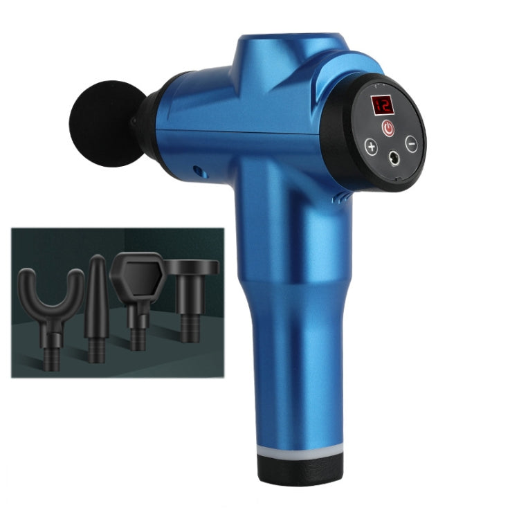 Muscles Relax Massager Portable Fitness Equipment Fascia Gun, Specification: 6212 12 Gears Blue(EU Plug) - free shipping - PMC TechLife - Order now!