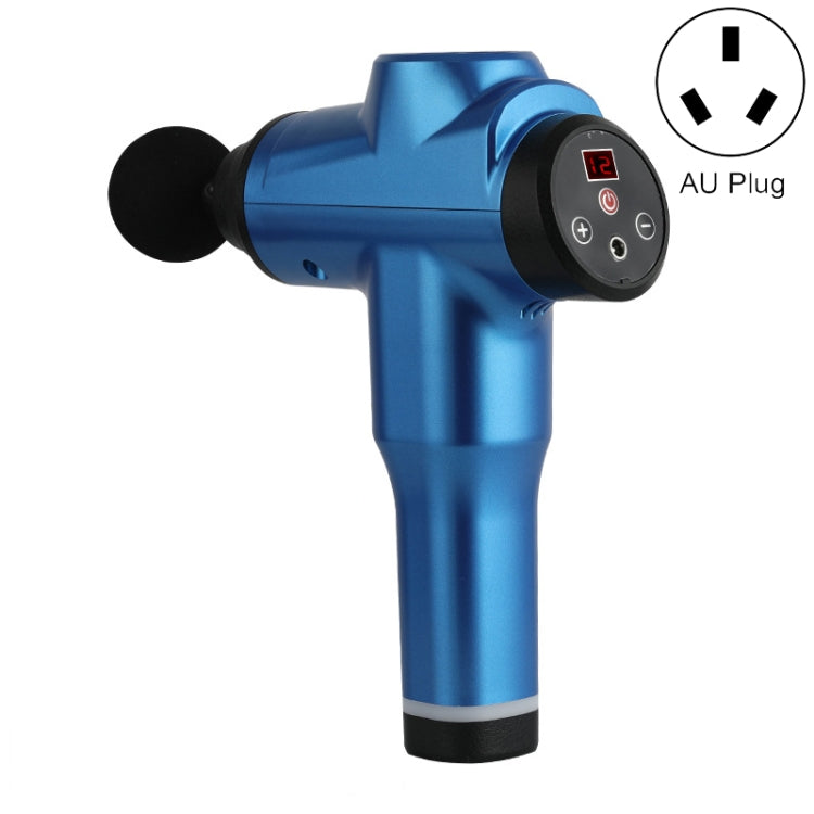 Muscles Relax Massager Portable Fitness Equipment Fascia Gun, Specification: 6212 12 Gears Blue(AU Plug) - free shipping - PMC TechLife - Order now!