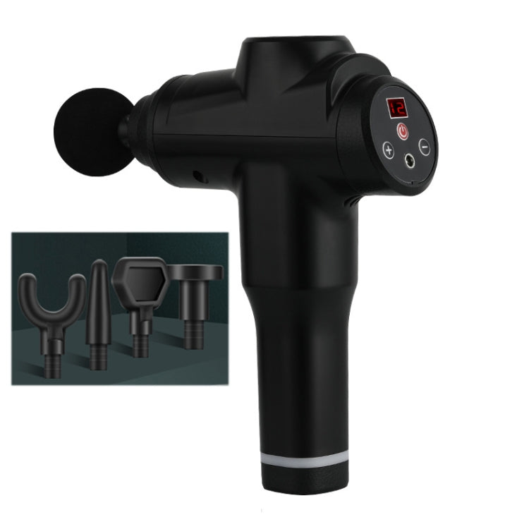 Muscles Relax Massager Portable Fitness Equipment Fascia Gun, Specification: 6212 12 Gears Black(US Plug) - free shipping - PMC TechLife - Order now!