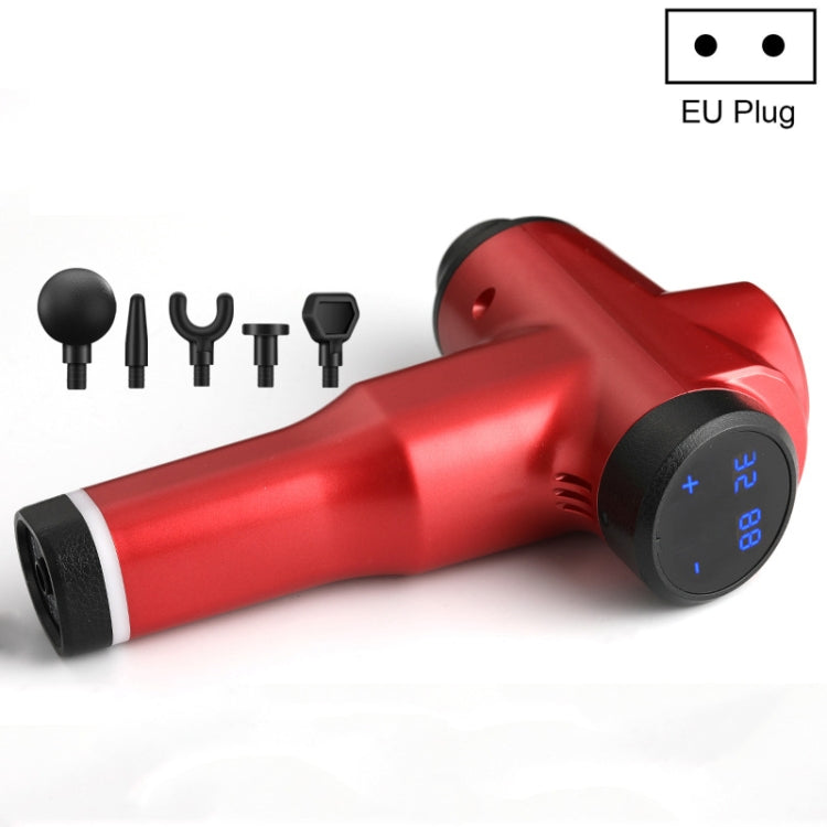 Muscles Relax Massager Portable Fitness Equipment Fascia Gun, Specification: 6232 32 Gears Red(EU Plug) - free shipping - PMC TechLife - Order now!