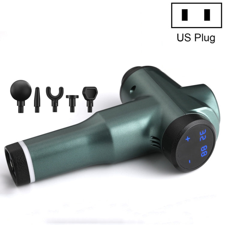 Muscles Relax Massager Portable Fitness Equipment Fascia Gun, Specification: 6232 32 Gears Green(US Plug) - free shipping - PMC TechLife - Order now!