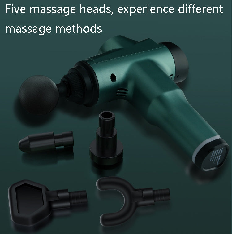 Muscles Relax Massager Portable Fitness Equipment Fascia Gun, Specification: 6232 32 Gears Green(US Plug) - free shipping - PMC TechLife - Order now!