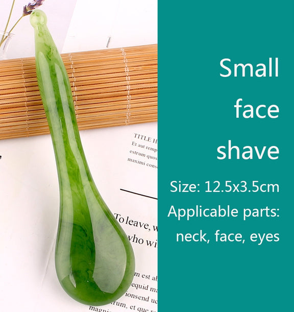 Resin Scraping Sheet Massage Facial Tendon Stick Beauty Salon Shave Board Acupuncture Pen, Color Classification: Resin Yellow Face Shave
