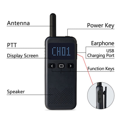 KSUN X-30 M2 Outdoor Handheld Mini Walkie Talkie Color Random Delivery - free shipping - PMC Jewellery - Order now!