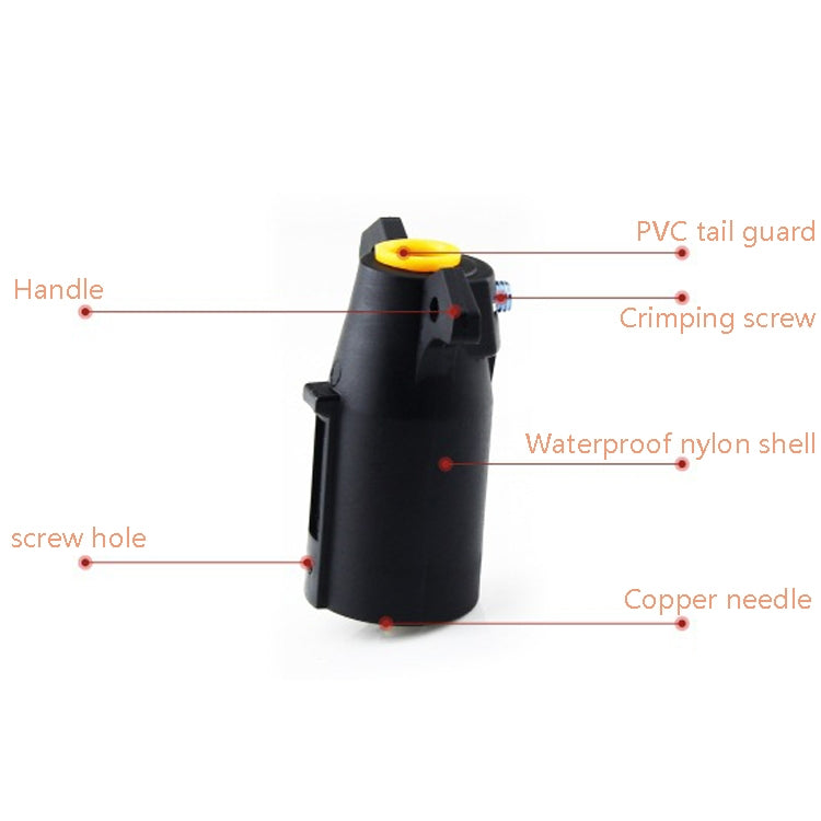 VP170U 7P 12V Trailer Plug Socket Adapter Trailer Connector US Plug - Terminal connectors by PMC TechLife | Online Shopping South Africa | PMC TechLife | Buy Now Pay Later Mobicred