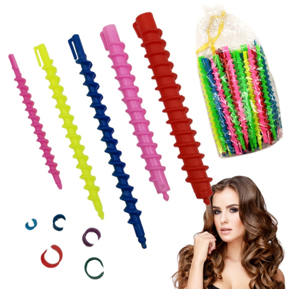 Hairdressing Curly Hair Perm Cold Perm Screw Bar Hair Salon Supplies Color Random Delivery, Specification: Medium Core