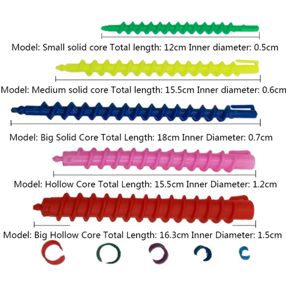 Hairdressing Curly Hair Perm Cold Perm Screw Bar Hair Salon Supplies Color Random Delivery, Specification: Medium Core