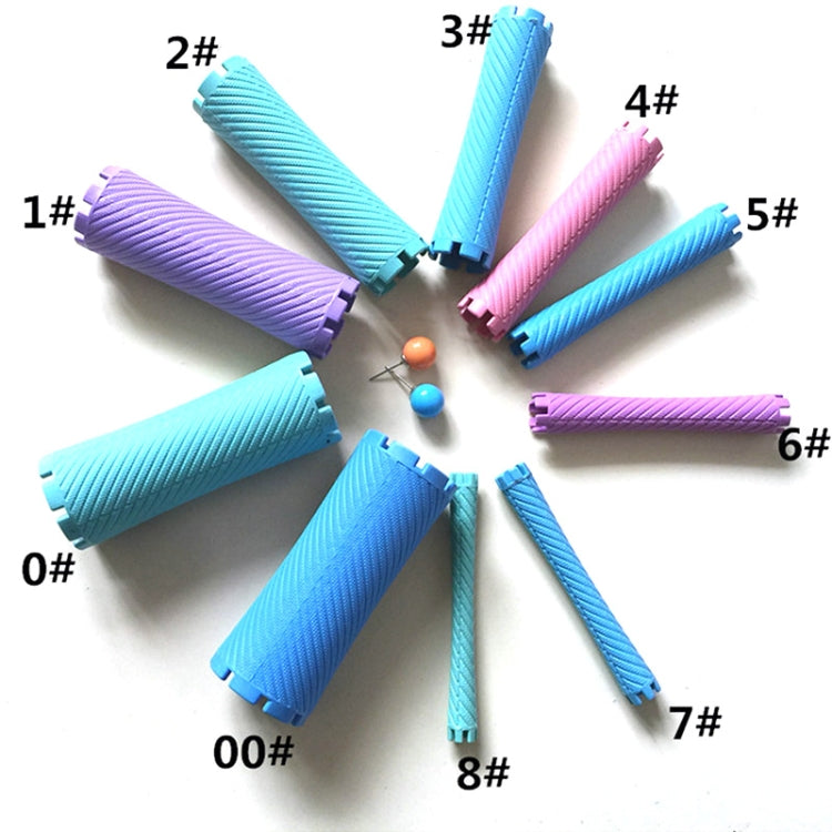 Hair Salon Large Perm Bar Pear Flower Curly Thickened Perm Bar Hairdressing Tools, Random Color Delivery(3 Bar)