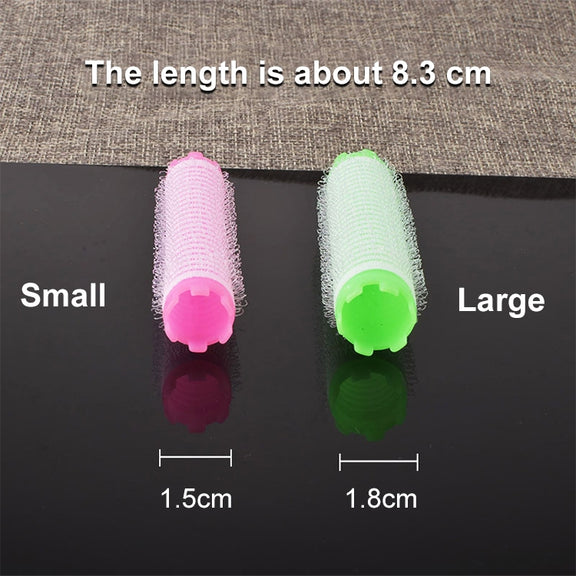 Perm Bar Air Cushion Perm Fluffy Curly Hair Root Bar Hairdressing Self-Adhesive Hair Curl Bar Color Random Delivery(Large)