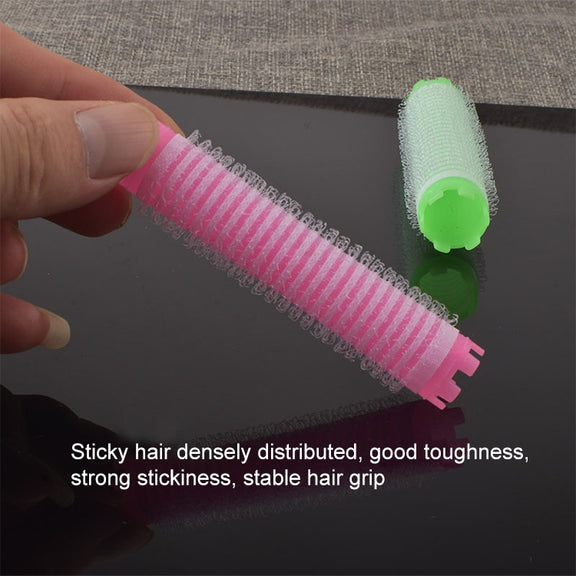 Perm Bar Air Cushion Perm Fluffy Curly Hair Root Bar Hairdressing Self-Adhesive Hair Curl Bar Color Random Delivery(Large)