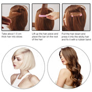 Perm Bar Air Cushion Perm Fluffy Curly Hair Root Bar Hairdressing Self-Adhesive Hair Curl Bar Color Random Delivery(Large)