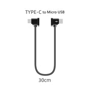 Sunnylife TY-X9304 Suitable For DJI Mavic Air 2S / DJI FPV Flight Glasses V2 / Mavic Mini2 / Osmo Pocket 2 Mobile Phone Tablet Cable 30cm Type-C to Micro USB Cable