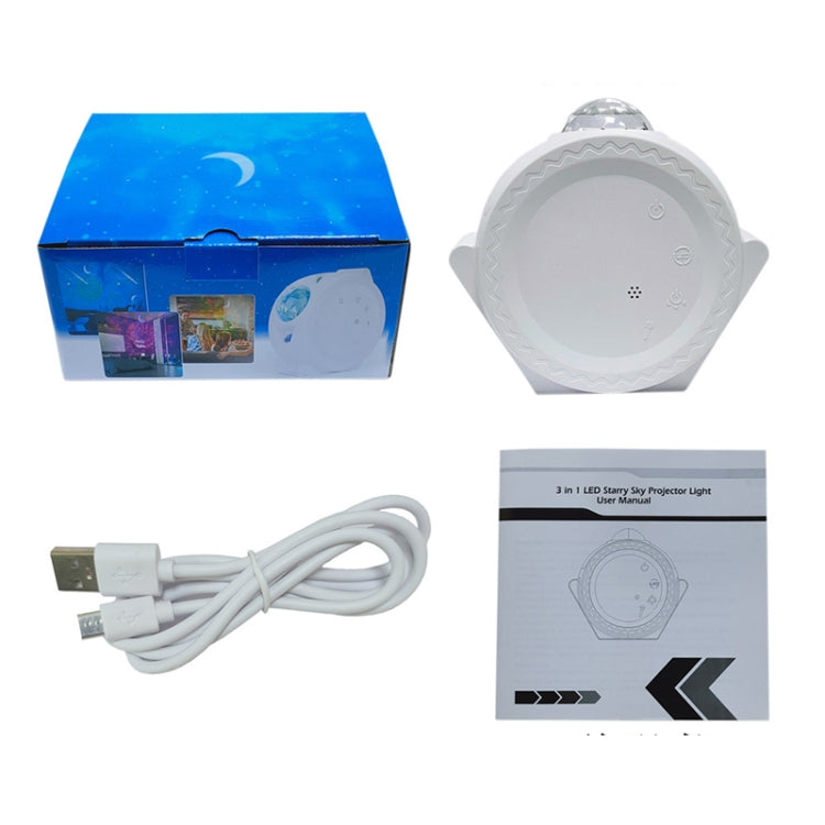 SC511 3 In 1 Watermark Starry Sky Projector Graffiti Smart Atmosphere Night Light, Light color: Black WiFi