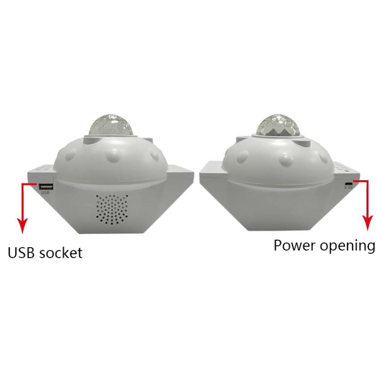 SC522-01 USB Bluetooth Music Watermark Starry Sky Projection Light LED Stage Light Night Light(Black) - Projection Lamp by PMc TechLife | Online Shopping South Africa | PMc TechLife | Buy Now Pay Later Mobicred