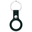 Anti-scratch Top-layer Cowhide Leather Protective Cover with Hanging Buckle for AirTag(Ink Green) - Other by PMc TechLife | Online Shopping South Africa | PMc TechLife | Buy Now Pay Later Mobicred