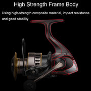 All Metal Rocker Arm Smooth Fishing Reel Spinning Reel, Spec: HE800 (EVA Grip)