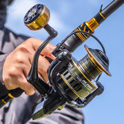 All Metal Rocker Arm Smooth Fishing Reel Spinning Reel, Spec: HE800 (EVA Grip)