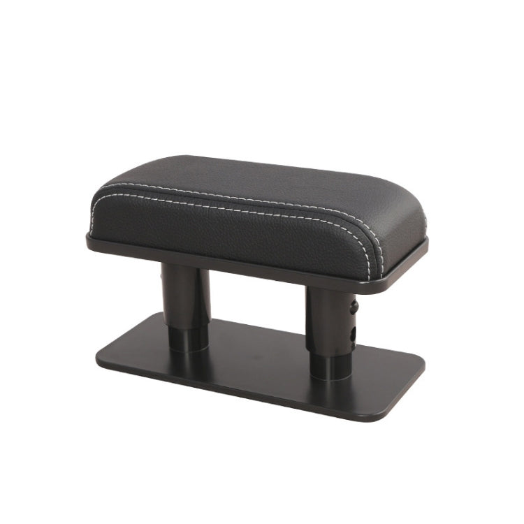 Car Arm Handle Seat Left Hand Elbow Tray Universal Leather Increasing Pad Central Armrest Box(Black+White Line) - Seat Accessories by PMC TechLife | Online Shopping South Africa | PMC TechLife | Buy Now Pay Later Mobicred