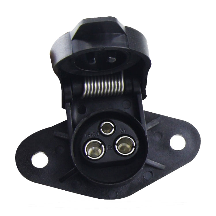 2 PCS VS130E 3P 12V PVC Trailer Connector Socket EU Plug - Terminal connectors by PMC TechLife | Online Shopping South Africa | PMC TechLife | Buy Now Pay Later Mobicred