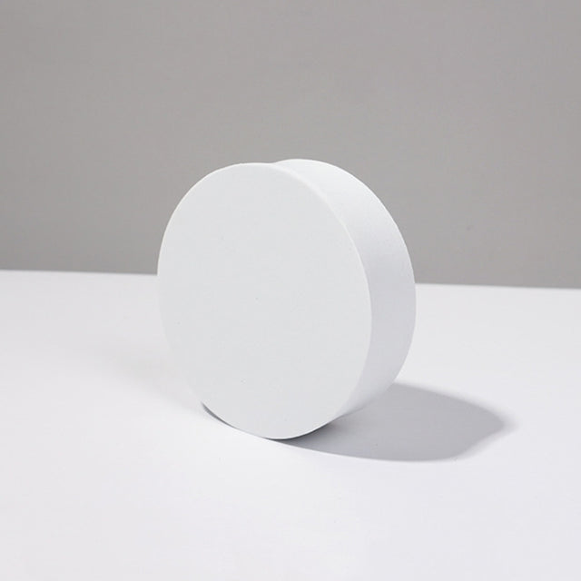 8 PCS Geometric Cube Photo Props Decorative Ornaments Photography Platform, Colour: 10 x 3cm Small White Cylindrical