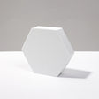 8 PCS Geometric Cube Photo Props Decorative Ornaments Photography Platform, Colour: 9 x 2cm Small White Hexagon - free shipping - PMC TechLife - Order now!