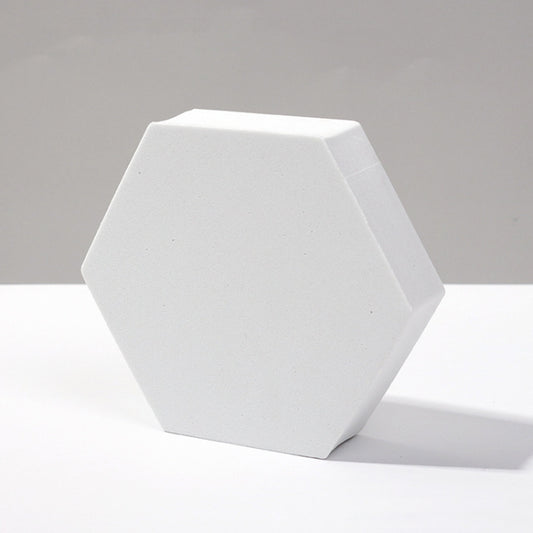 8 PCS Geometric Cube Photo Props Decorative Ornaments Photography Platform, Colour: 13 x 3cm Large White Hexagon - free shipping - PMC Jewellery - Order now!