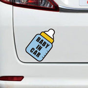 10 PCS There Is A Baby In The Car Stickers Warning Stickers Style: CT203 Baby J Girl Magnetic Stickers
